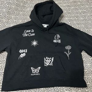 Obey Optimism Cropped Hoodie